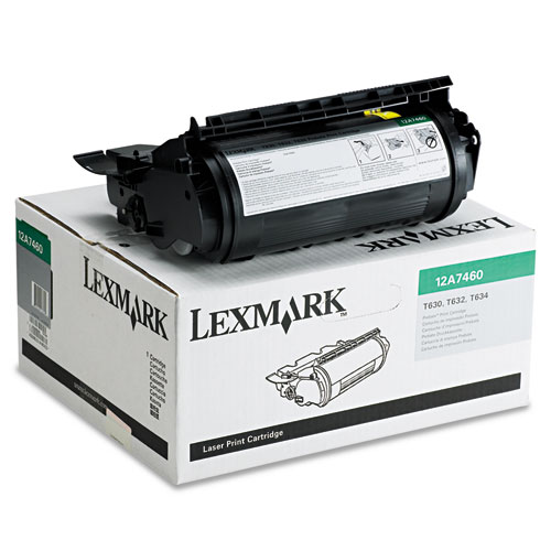 Lexmark™ 12A7460 Return Program Toner, 5,000 Page-Yield, Black