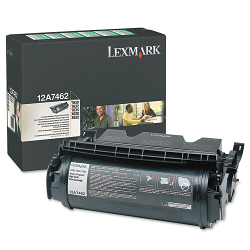 Lexmark™ 12A7462 Return Program High-Yield Toner, 21,000 Page-Yield, Black