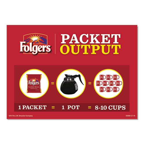Image of Folgers® Ground Coffee Fraction Packs, Traditional Roast, 2Oz, 42/Carton