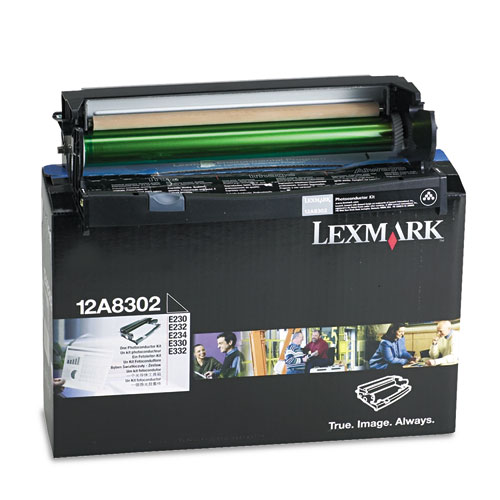 Lexmark™ 12A8302 Photoconductor Kit, 30,000 Page-Yield, Black