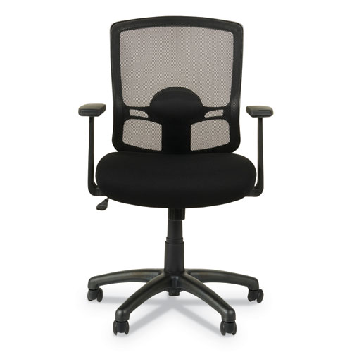 Image of Alera Etros Series Mesh Mid-Back Chair, Supports Up to 275 lb, 18.03" to 21.96" Seat Height, Black