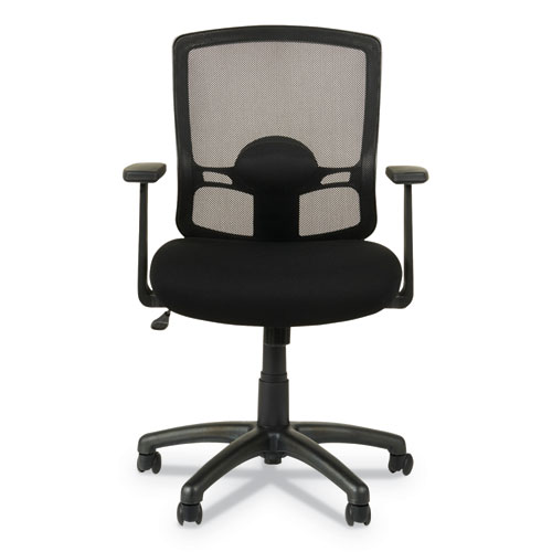 Alera® Alera Etros Series Mesh Mid-Back Chair, Supports Up to 275 lb, 18.03" to 21.96" Seat Height, Black