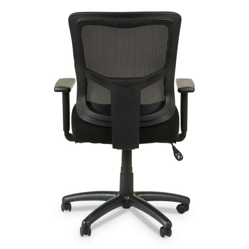 Image of Alera® Elusion Ii Series Mesh Mid-Back Swivel/Tilt Chair, Adjustable Arms, Supports 275Lb, 17.51" To 21.06" Seat Height, Black