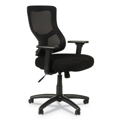 Alera Elusion Ii Series Mesh Mid-Back Synchro Seat Slide Chair, Supports Up To 275 Lb, 17.51" To 21.06" Seat Height, Black