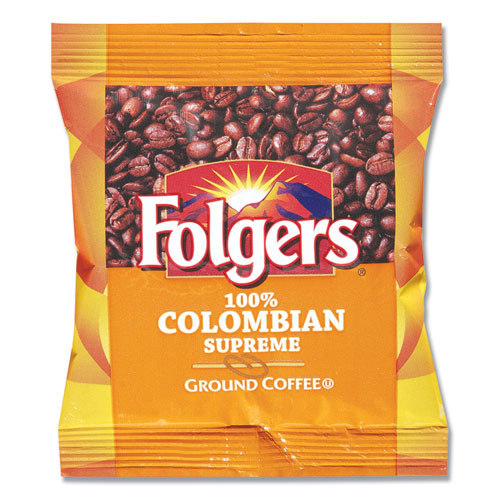 Coffee, 100% Colombian, Ground, 1.75oz Fraction Pack, 42/Carton