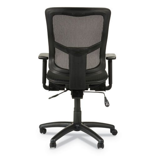 Alera Elusion II Series Suspension Mesh Mid-Back Synchro Seat Slide Chair, Supports 275 lb, 16.34" to 20.35" Seat, Black