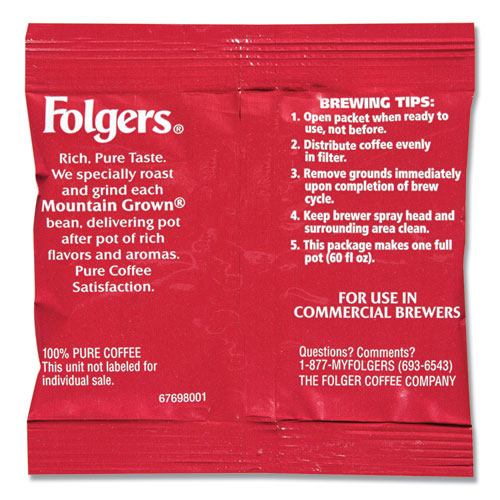 Image of Folgers® Ground Coffee, Fraction Packs, Special Roast, 0.8 Oz,  42/Carton
