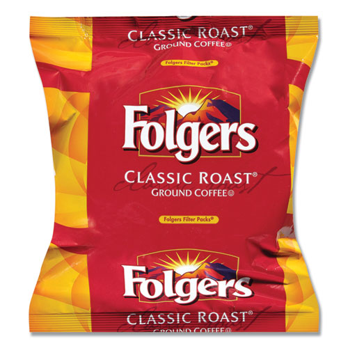 Image of Folgers® Coffee Filter Packs, Classic Roast, .9Oz, 160/Carton