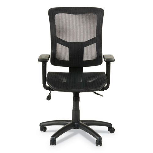 Image of Alera® Elusion Ii Series Suspension Mesh Mid-Back Synchro Seat Slide Chair, Supports 275 Lb, 18.11" To 20.35" Seat, Black