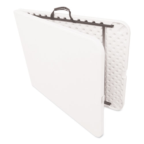 Image of Alera® Fold-In-Half Resin Folding Table, Rectangular, 72W X 29.63D X 29.25H, White