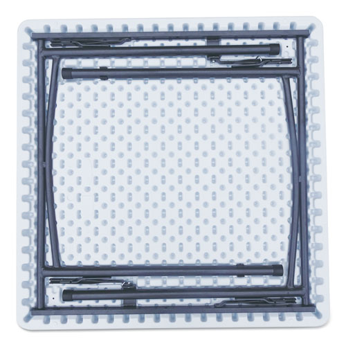 Image of Alera® Square Plastic Folding Table, 36W X 36D X 29.25H, White