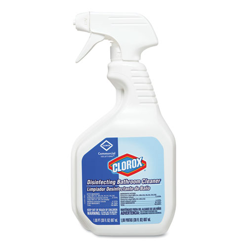 Disinfecting Bathroom Cleaner 30oz Spray Bottle, 9/Carton