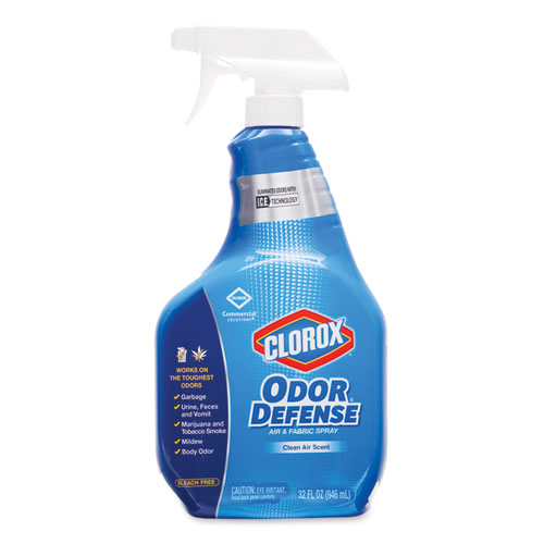 COMMERCIAL SOLUTIONS ODOR DEFENSE AIR/FABRIC SPRAY, CLEAN AIR SCENT, 32 OZ BOTTLE