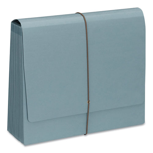100% RECYCLED COLORED EXPANDING FILES, 12 SECTIONS, 1/12-CUT TAB, LETTER SIZE, BLUE MOON