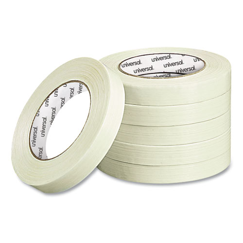 Image of Universal® 190# Medium Grade Filament Tape, 3" Core, 18 Mm X 54.8 M, Clear