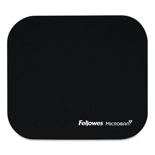 Image of Mouse Pad with Microban Protection, 9 x 8, Black