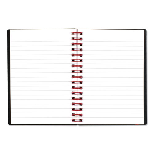 Image of Black N' Red™ Flexible Cover Twinwire Notebooks, Scribzee Compatible, 1-Subject, Wide/Legal Rule, Black Cover, (70) 5.88 X 4.13 Sheets