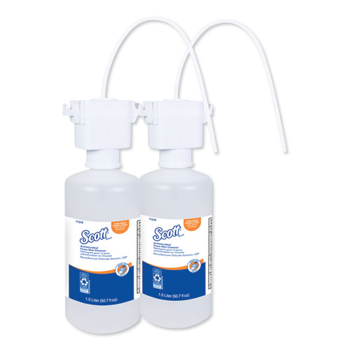 Image of Scott® Antimicrobial Foam Skin Cleanser, Unscented, 1,500 Ml Refill, 2/Carton