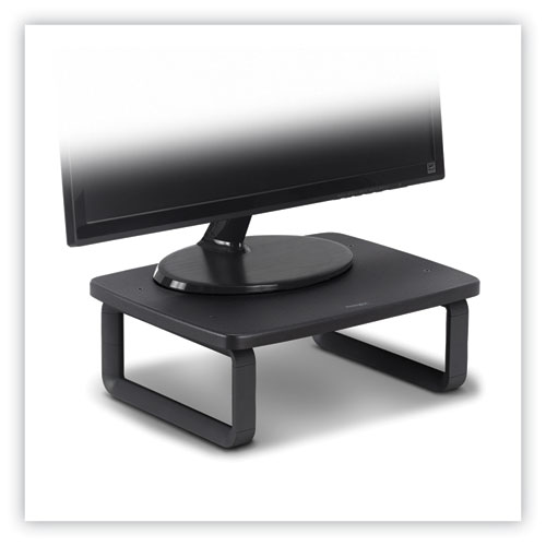 Image of SmartFit Monitor Stand Plus, 16.2" x 2.2" x 3" to 6", Black, Supports 80 lbs