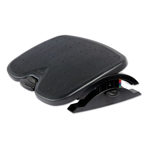 Image of SoleMate Plus Adjustable Footrest with SmartFit System, 21.9w x 3.7d x 14.2h, Black
