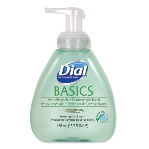 Image of Basics Hypoallergenic Foaming Hand Wash, Honeysuckle, 15.2 oz