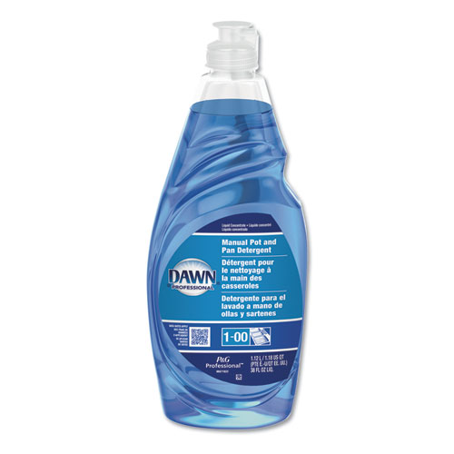 Image of Manual Pot/Pan Dish Detergent, 38 oz Bottle, 8/Carton