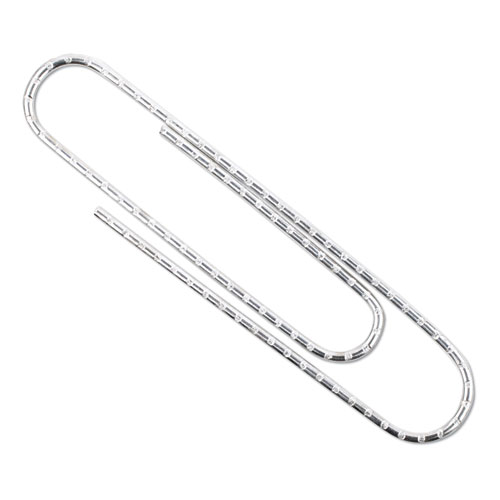Image of Acco Premium Heavy-Gauge Wire Paper Clips, Jumbo, Nonskid, Silver, 100 Clips/Box, 10 Boxes/Pack