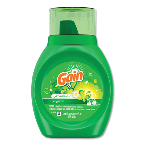 Gain® Liquid Laundry Detergent, Original Fresh, 25 oz Bottle, 6/Carton