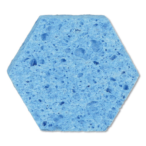 Image of Low Scratch Scour Sponge 3000HEX, 4.45 x 3.85, Blue, 16/Carton