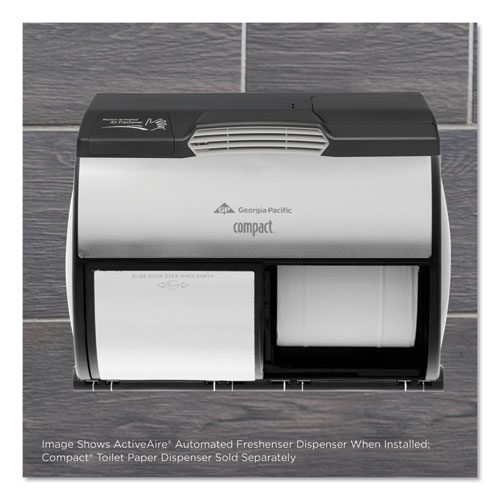 ActiveAire Automated Freshener Dispenser for Compact Bath Tissue Dispenser, 10.63" x 2.88" x 3.75", Black