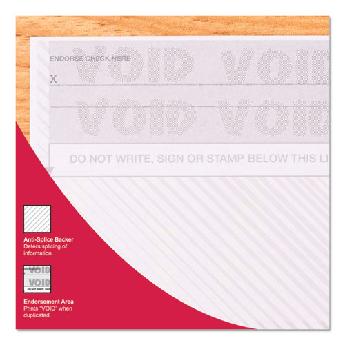 Image of Docugard™ Standard Security Check, 11 Features, 8.5 X 11, Blue Marble Bottom, 500/Ream