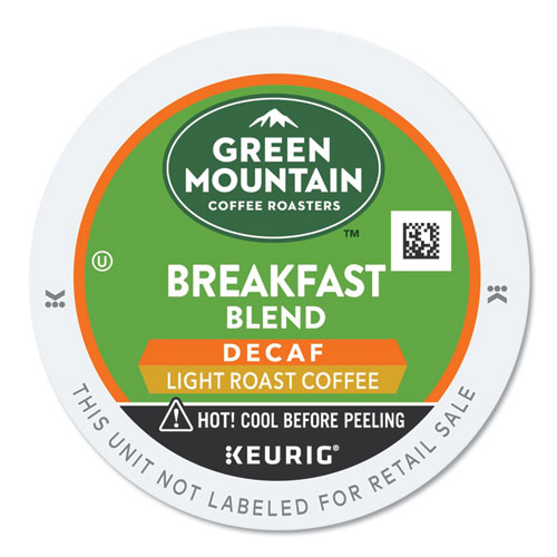 Image of Green Mountain Coffee® Breakfast Blend Decaf Coffee K-Cups, 96/Carton