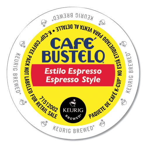 Image of Cafã© Bustelo Espresso Style K-Cups, 24/Box