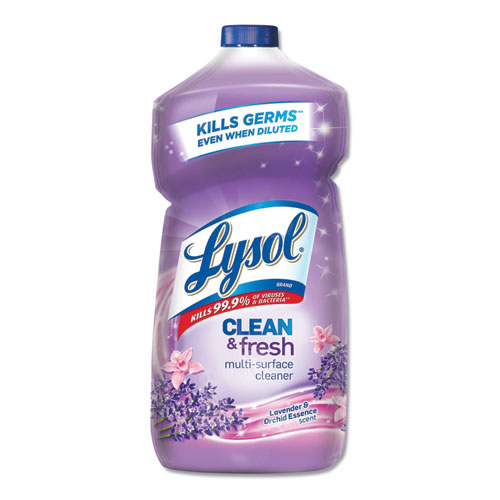 Clean and Fresh Multi-Surface Cleaner, Lavender and Orchid Essence, 40 oz Bottle, 9/Carton