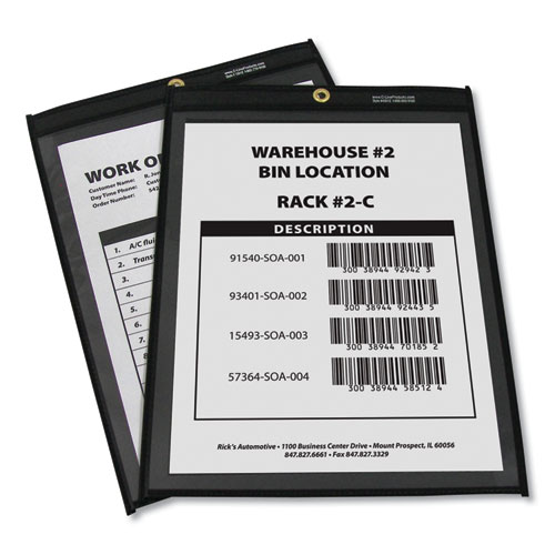 Image of C-Line® Shop Ticket Holders, Stitched, One Side Clear, 75 Sheets, 9 X 12, 25/Box