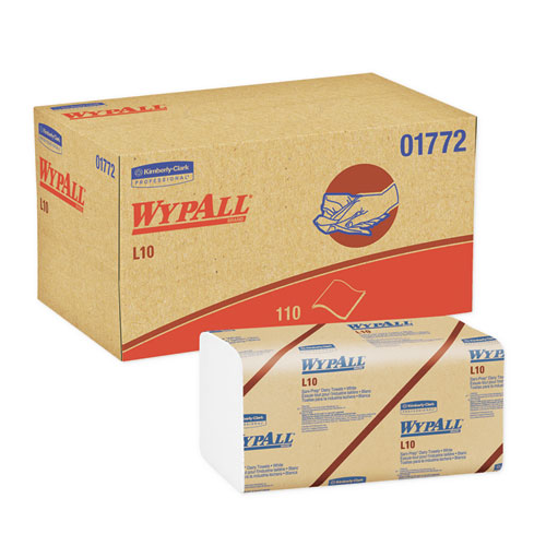 WypAll® L10 SANI-PREP Dairy Towels, Banded, 2-Ply, 9.3 x 10.5, 200/Pack, 12 Packs/Carton