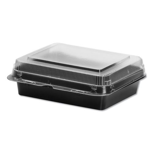 Specialty Containers, Black/Clear, 18oz, 6.22w x 5.91d x 2.09h, 200/Carton | by Plexsupply