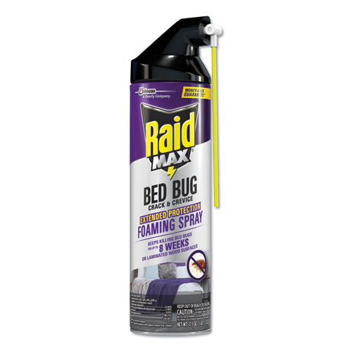 Raid® Foaming Crack And Crevice Bed Bug Killer, 17.5 Oz Aerosol Spray, 6/Carton