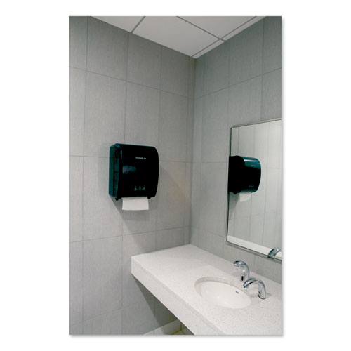 Xtra Mechanical Hands-Free Towel Dispenser, 12.31 x 9.31 x 15.94, Black