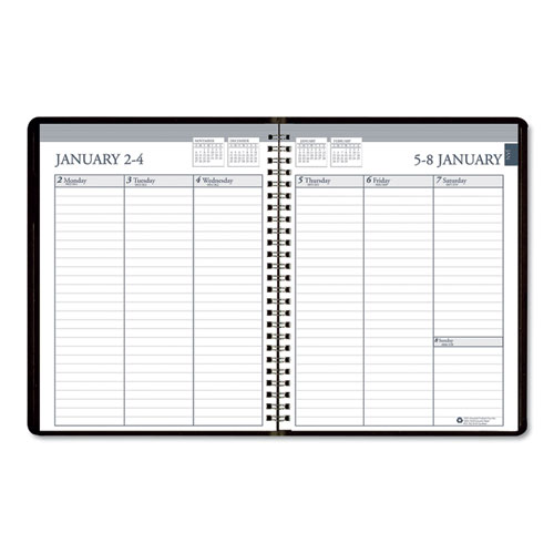 7530016007601 SKILCRAFT Weekly Appointment Planner, 8 3/4 x 6 7/8, Black/White, 2021