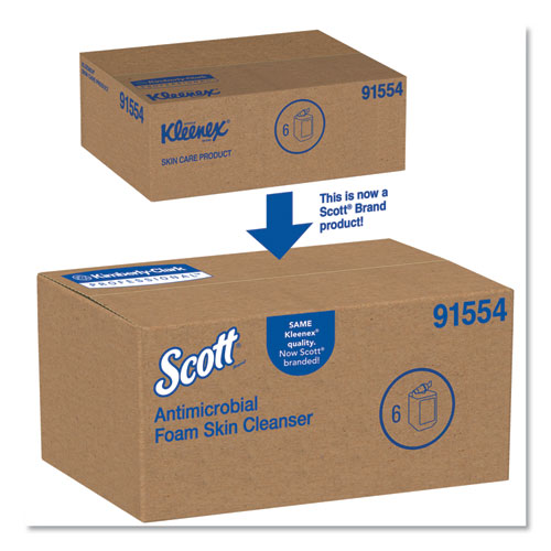 Image of Scott® Antimicrobial Foam Skin Cleanser, Fresh Scent, 1,000 Ml Bottle