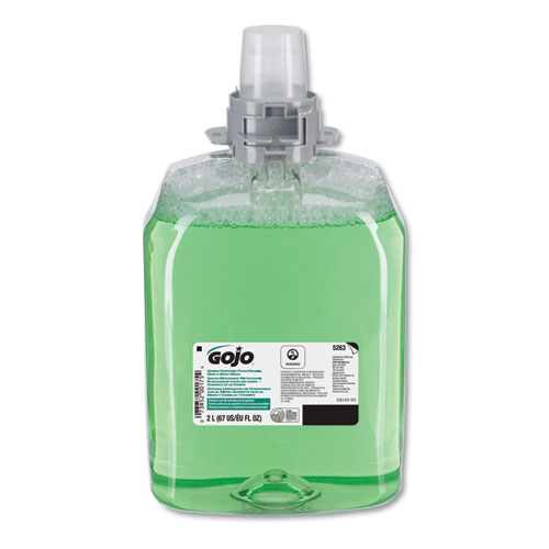 GOJO® Green Certified Foam Hair and Body Wash, Cucumber Melon, 1,250 mL Refill, 4/Carton
