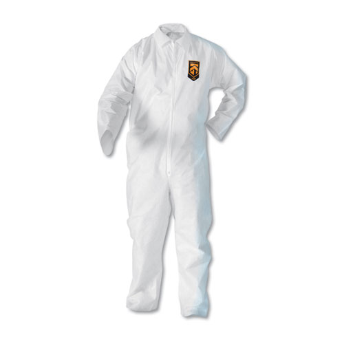 A10 Elastic Back And Cuff Coveralls, Large, White, 25/carton