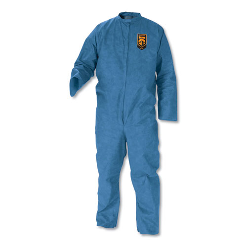 A20 Zipper Front Protection Coveralls, X-Large, Blue, 24/carton