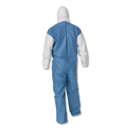 A40 Breathable Back Coveralls, White/blue, 4x-Large, 25/carton