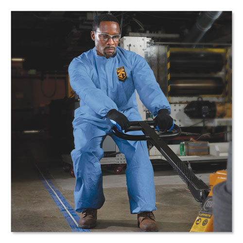 Image of Kleenguard™ A60 Elastic-Cuff, Ankle And Back Coveralls, 2X-Large, Blue, 24/Carton