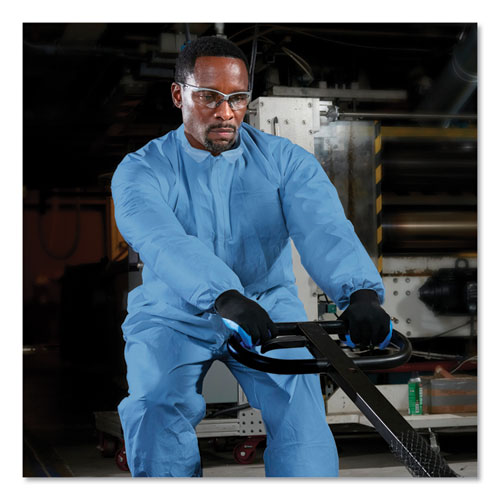 Image of Kleenguard™ A65 Zipper Front Flame Resistant Coveralls, 3X-Large, Blue, 21/Carton