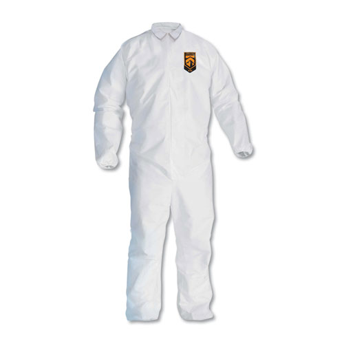 KleenGuard™ A30 Elastic-Back and Cuff Coveralls, 2X-Large, White, 25/Carton