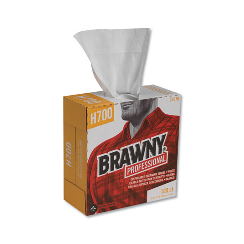 Brawny® Professional Medium Weight HEF Shop Towels, 9 1/8 x 16 1/2, 100/Box, 5 Boxes/Carton