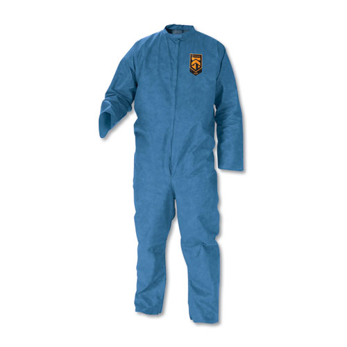 A20 Breathable Particle Protection Coveralls, Blue, Large, 24/carton